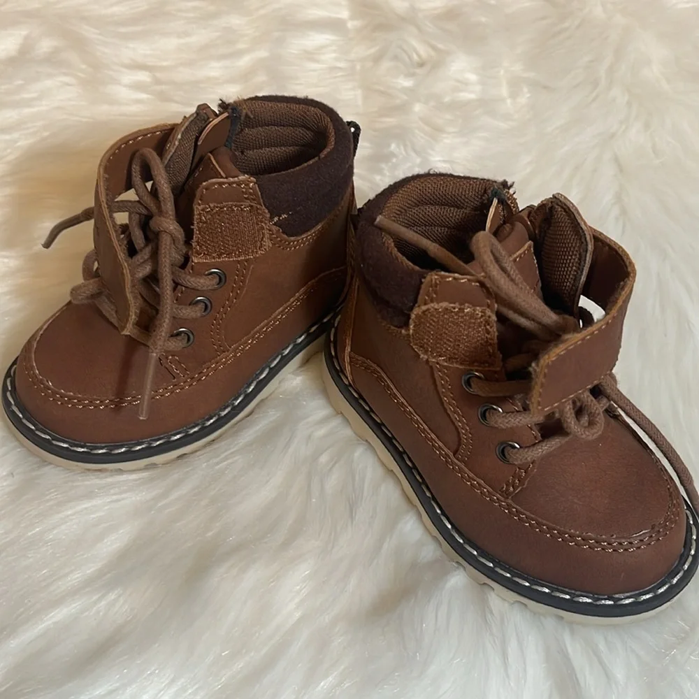 London Fog Brown Toddler Lace Boots